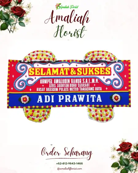 Papan Bunga Ucapan Selamat Sranak